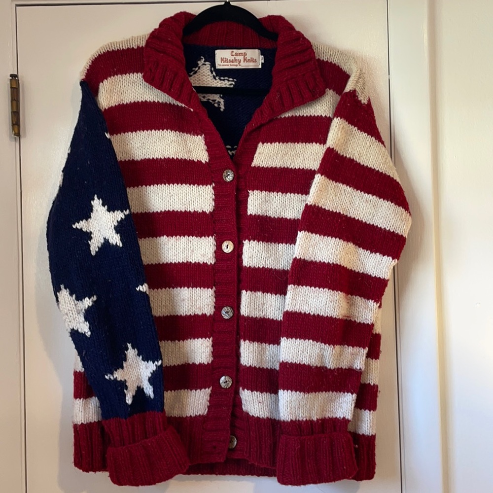 L American Flag Knit Cardigan